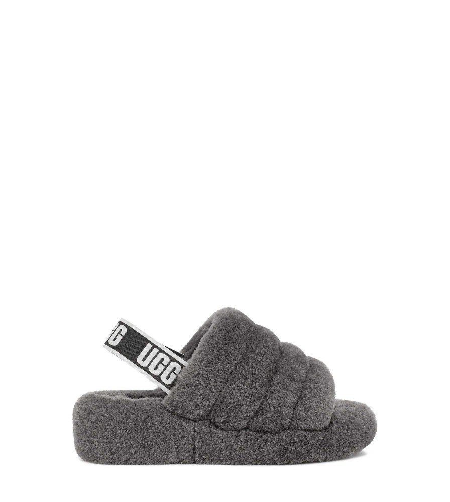 Dames UGG Slippers | Pluis Ja, glijbaan, Ugg Houtskool