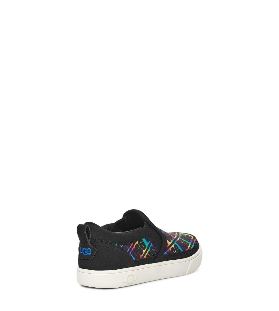 Kinderen UGG Sneakers | Caplan Slip-On Ugg Zwarte regenboog