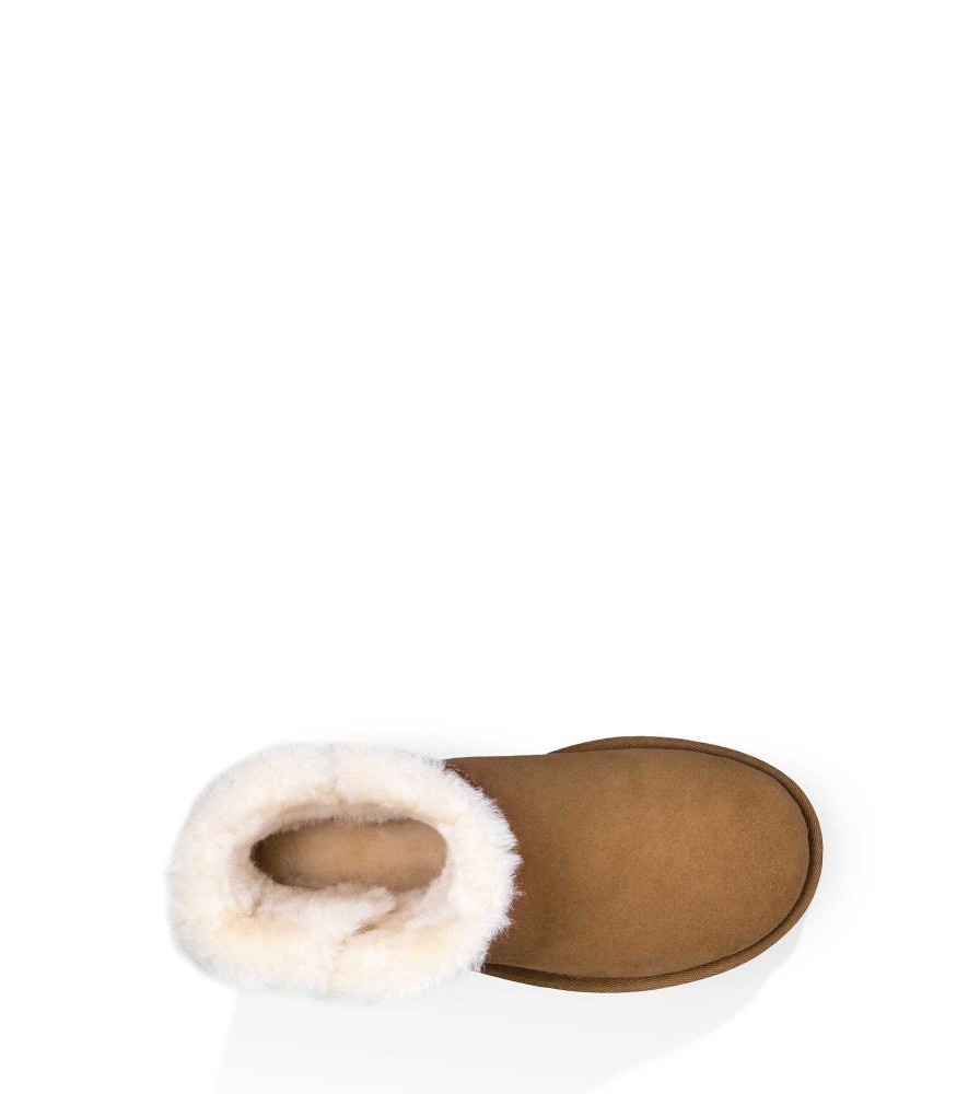 Dames UGG Klassieke laarzen | Mini Bailey Button II, Ugg Kastanje