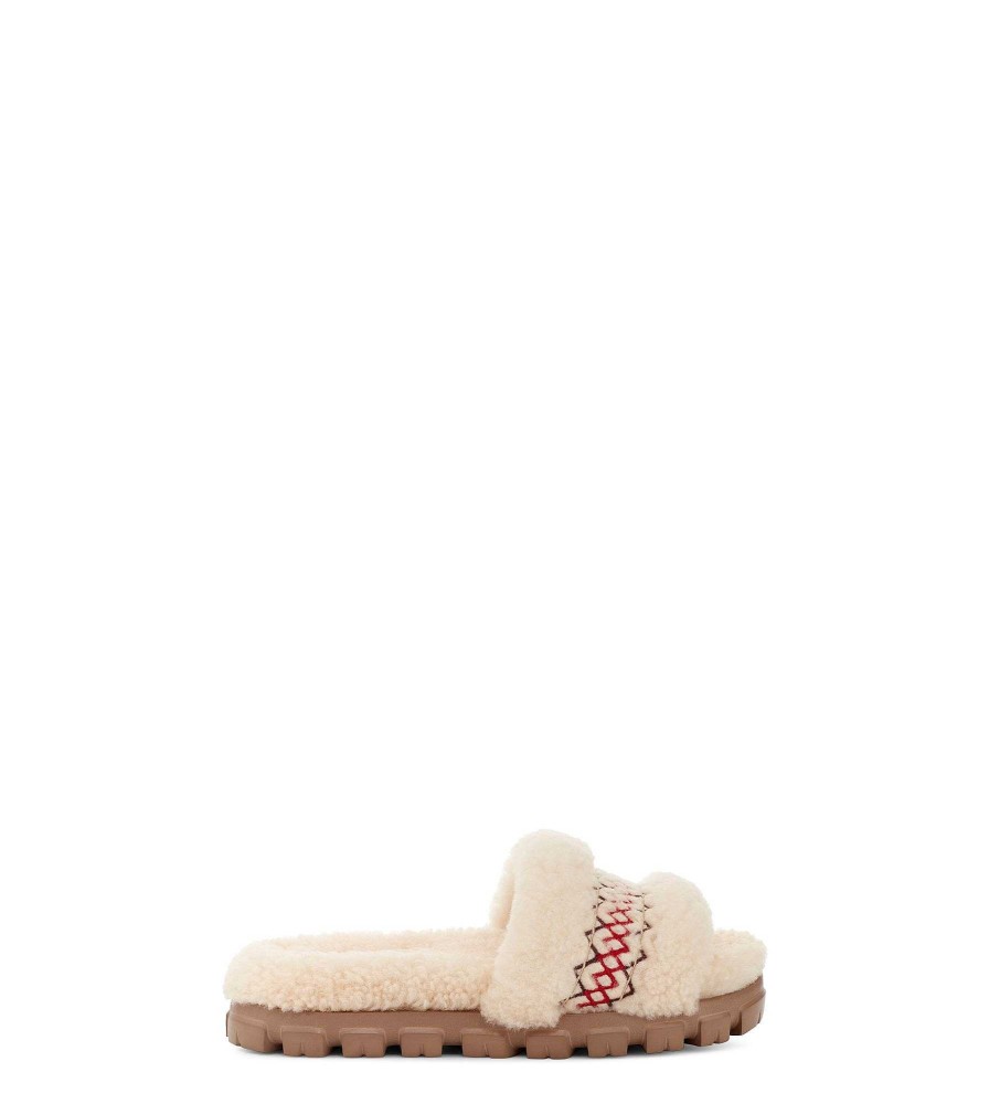 Dames UGG Slippers | Cozetta Ugg-vlecht Natuurlijk