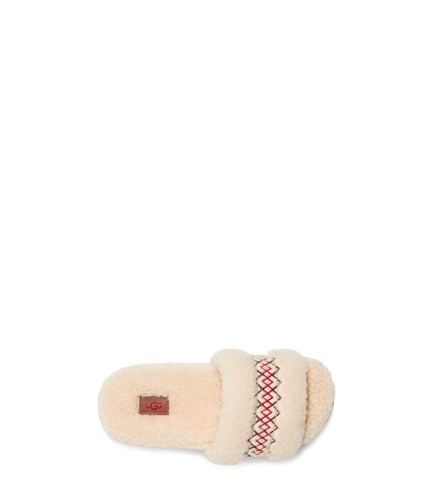 Dames UGG Slippers | Cozetta Ugg-vlecht Natuurlijk