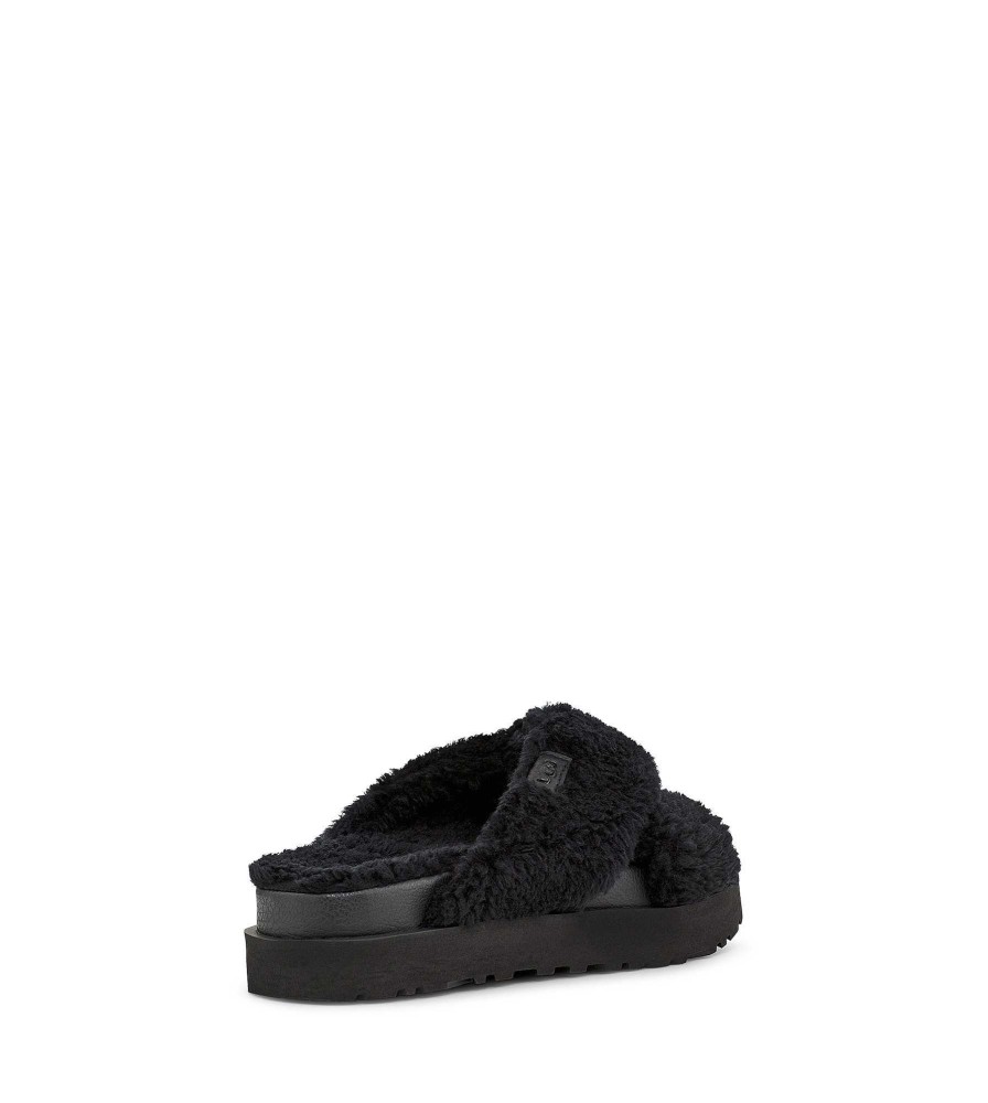 Dames UGG | Fuzz Sugar dwarsglijbaan Zwart