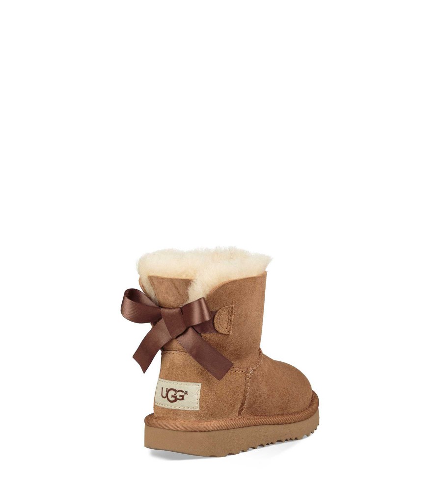 Kinderen UGG Laarzen | Mini Bailey Bow II, Ugg Kastanje