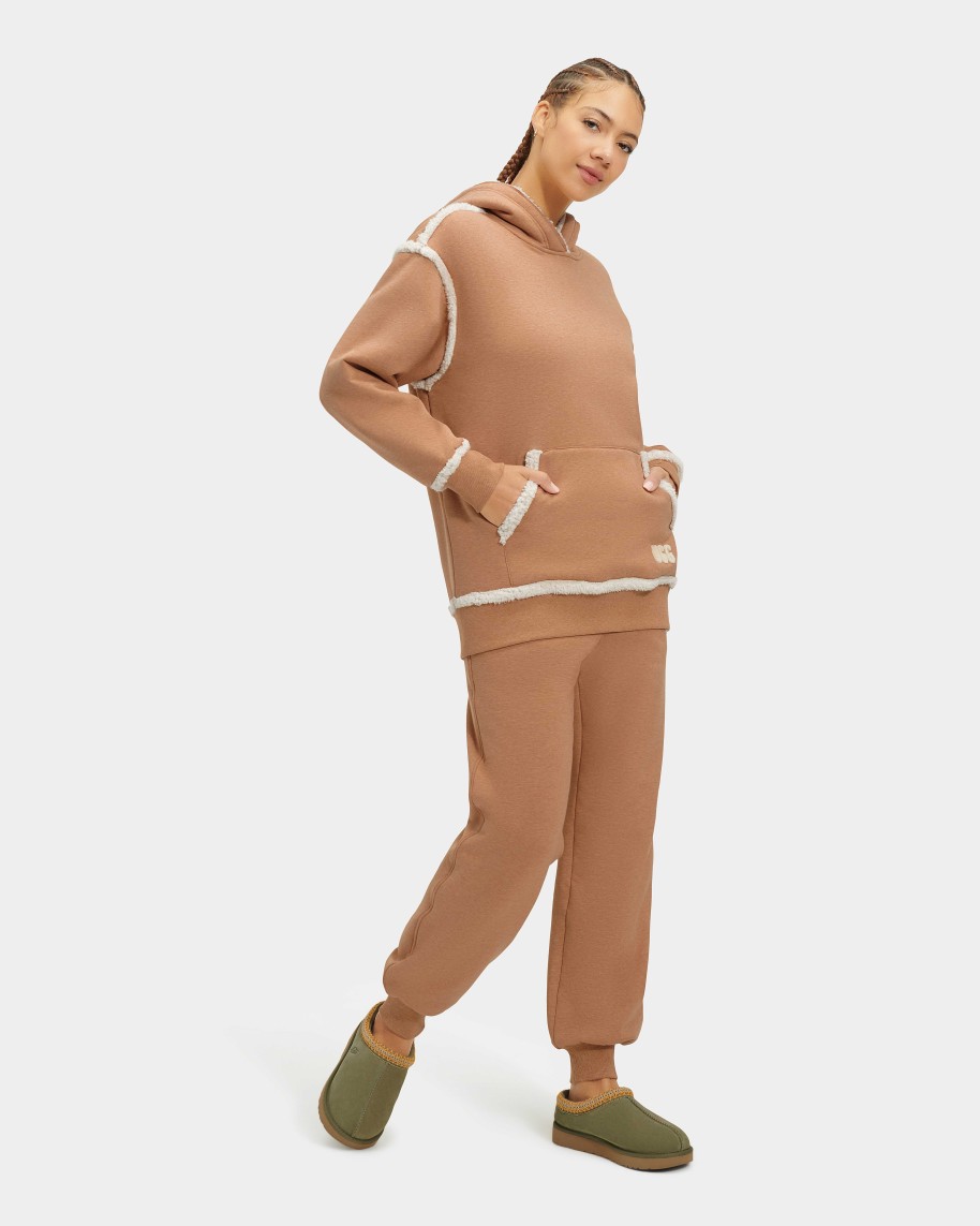 Dames UGG RTW Collection | Joanne gebonden fleece hoodie, Ugg Hcml