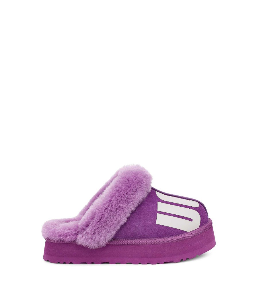 Dames UGG Slippers | Disquette Gehakt Paarse lucht