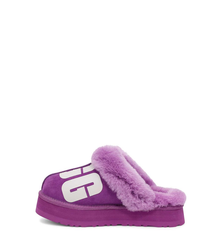 Dames UGG Slippers | Disquette Gehakt Paarse lucht