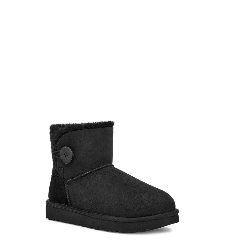 Dames UGG Klassieke laarzen | Mini Bailey Button II, Ugg Zwart