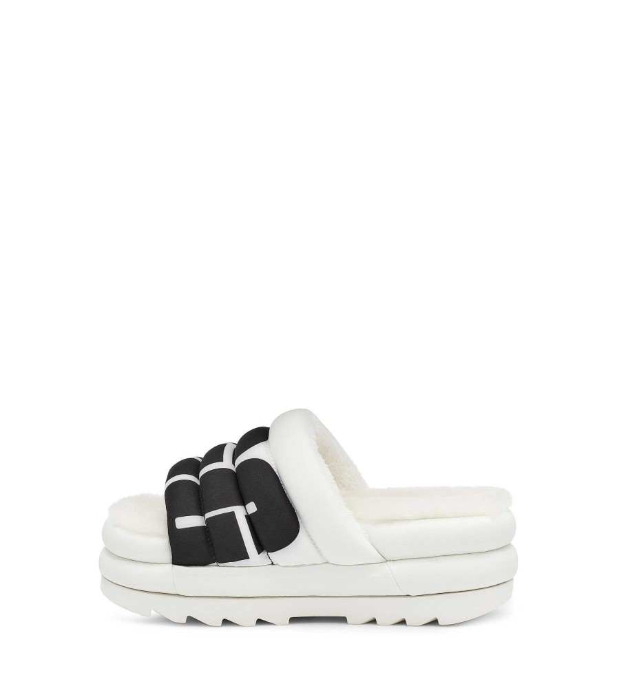 Dames UGG Sandalen en slippers | Maxi Slide-logo Wit