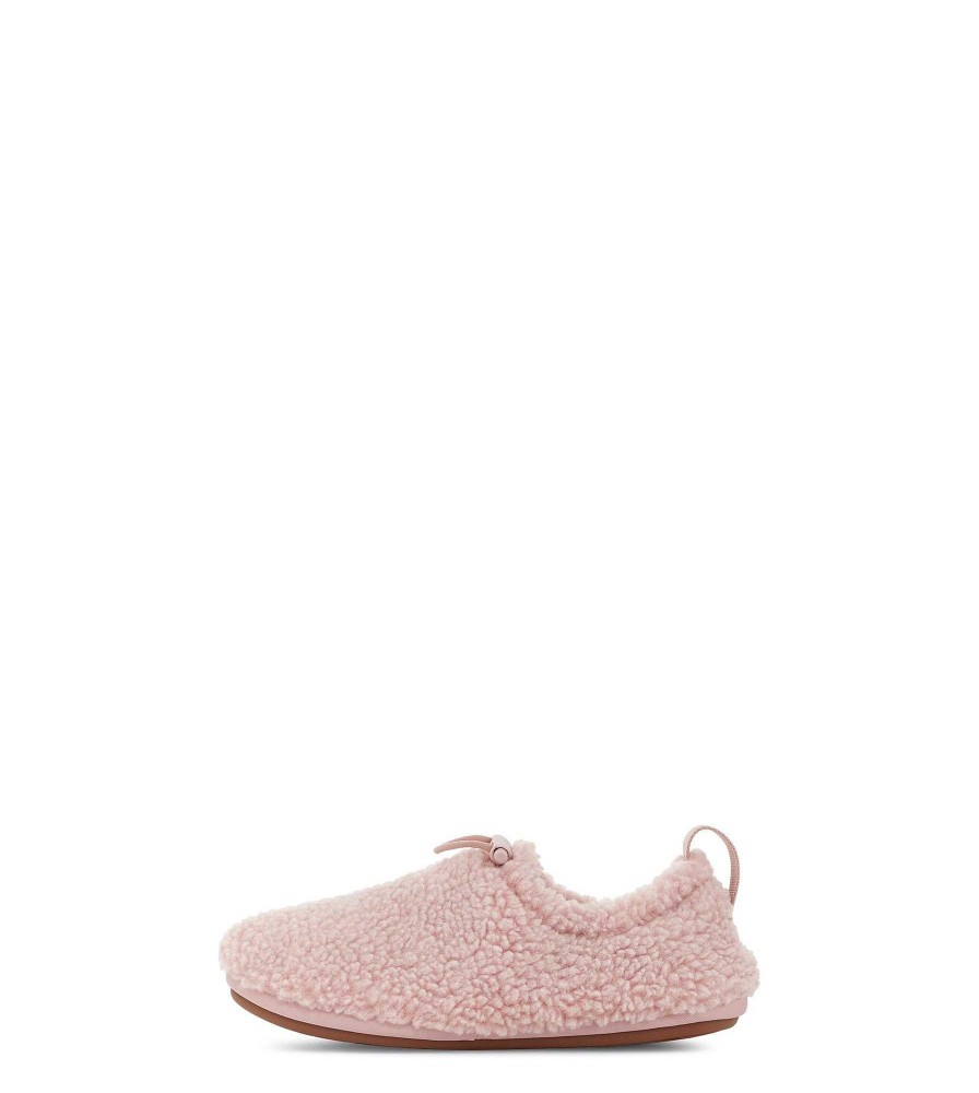 Dames UGG Slippers | Pluche pantoffel Roze grijs