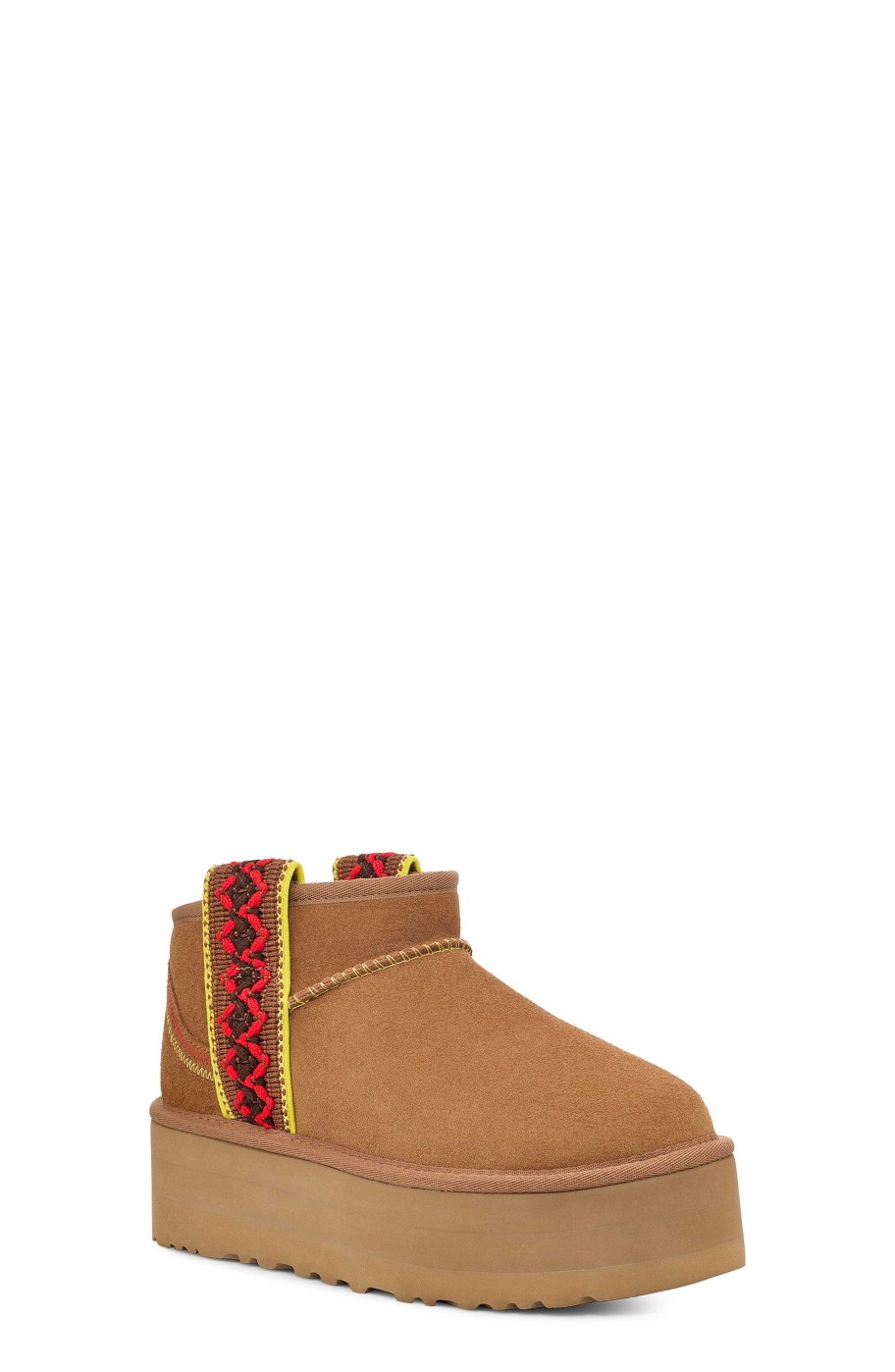 Dames UGG Klassieke laarzen | Klassieke Ultra Mini Braid Pla Kastanje