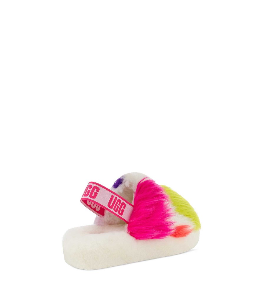 Dames UGG Slippers | Fluff Yeah feestplekken Wit