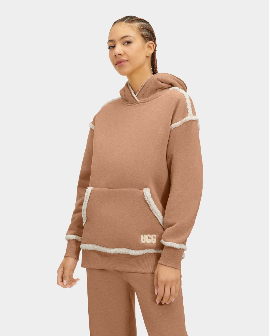 Dames UGG RTW Collection | Joanne gebonden fleece hoodie, Ugg Hcml