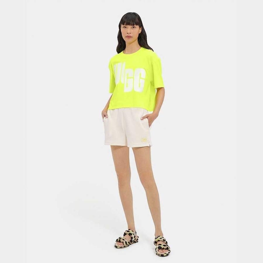 Dames UGG RTW Collection | Fionna-logo-T-shirt Markeerstift / Wit