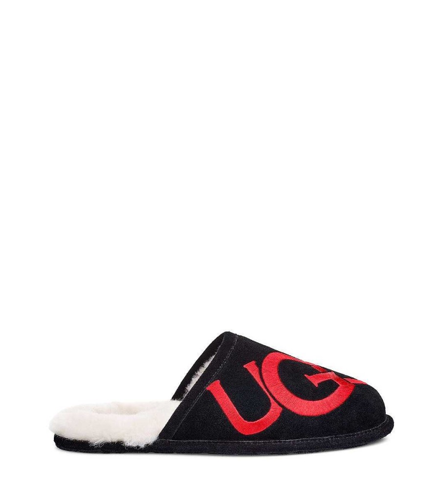 Heren UGG Slippers | Scuff-logo Zwart